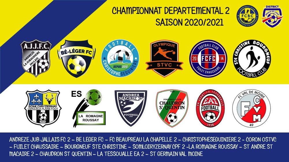 Championnats départementaux 2020/2021 : LeS groupeS de nos équipes 2 et 3 !